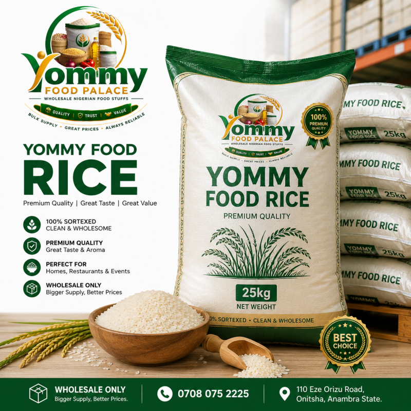 Yommy food rice 25kg